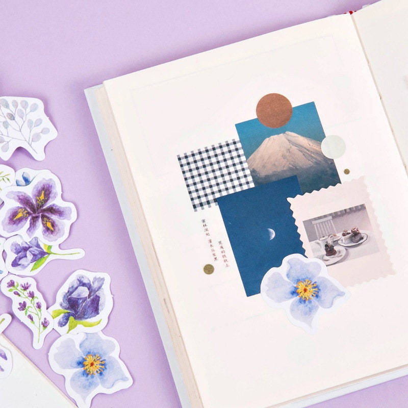 Purple Flower stickers