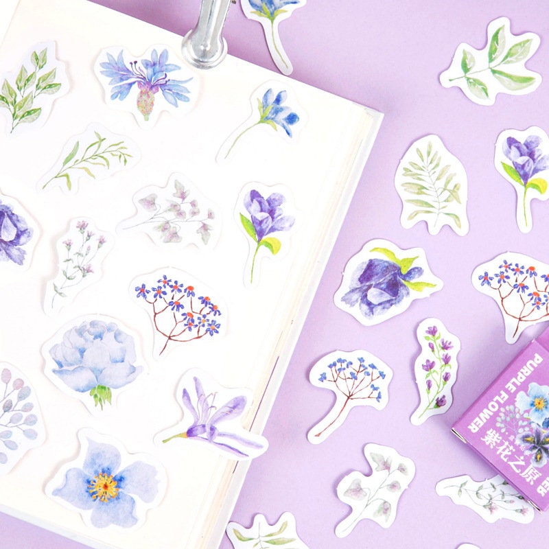Purple Flower stickers