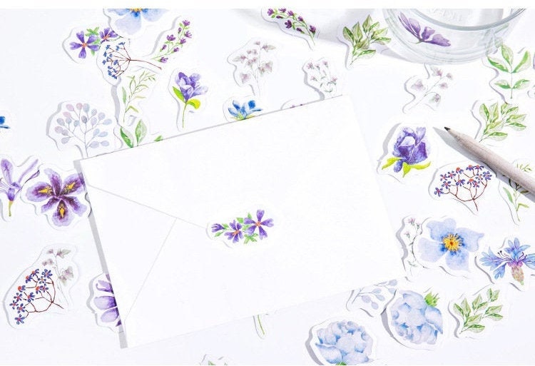 Purple Flower stickers