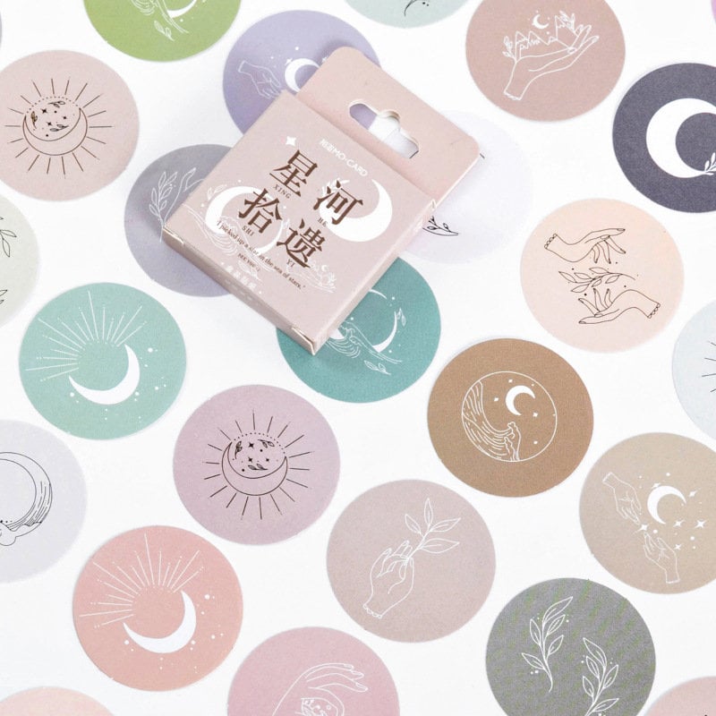 Moon stickers pack