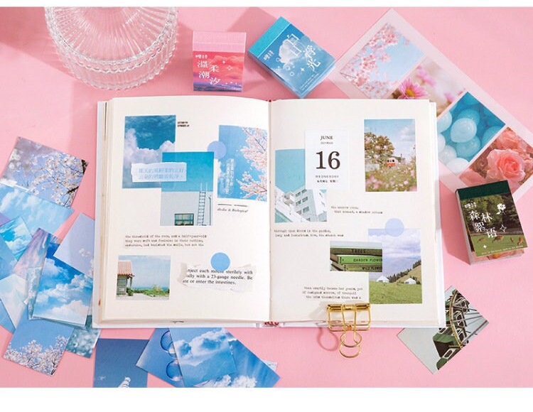 50 Piece Sticker Books - Various Colours Available.