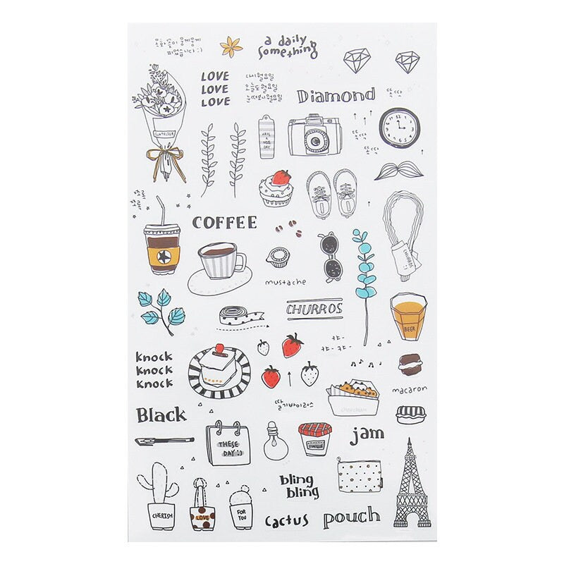 Travel stickers sheet