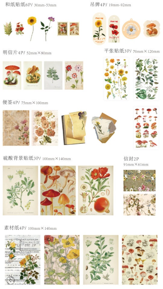 Junk journal paper, Vintage paper, junk journal kit, scrapbook paper, retro, journal ephemera