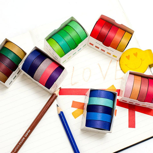 Colourful Washi Tape pack (set of 5)
