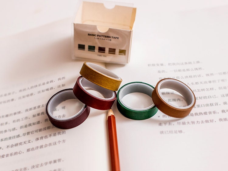Colourful Washi Tape pack (set of 5)