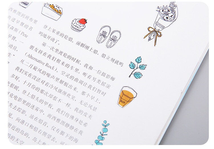 Travel stickers sheet