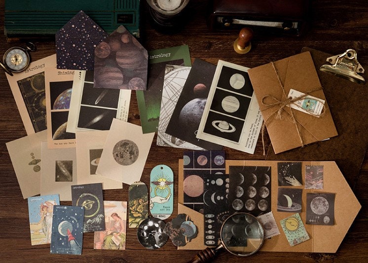 Junk journal paper, Vintage paper, junk journal kit, scrapbook paper, retro, journal ephemera