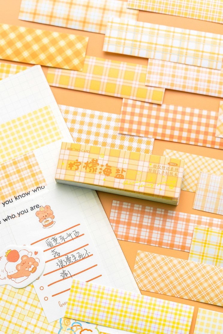 Mo card checked sticker book