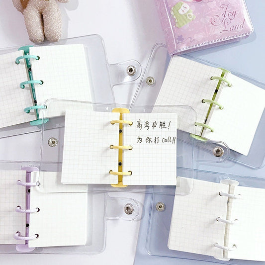 Mini 3 ringed clear binder, PVC cover