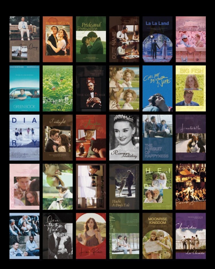 Classic Film Clip Postcard (4pcs)