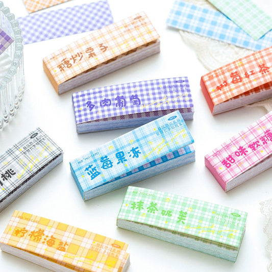 Mo card checked sticker book