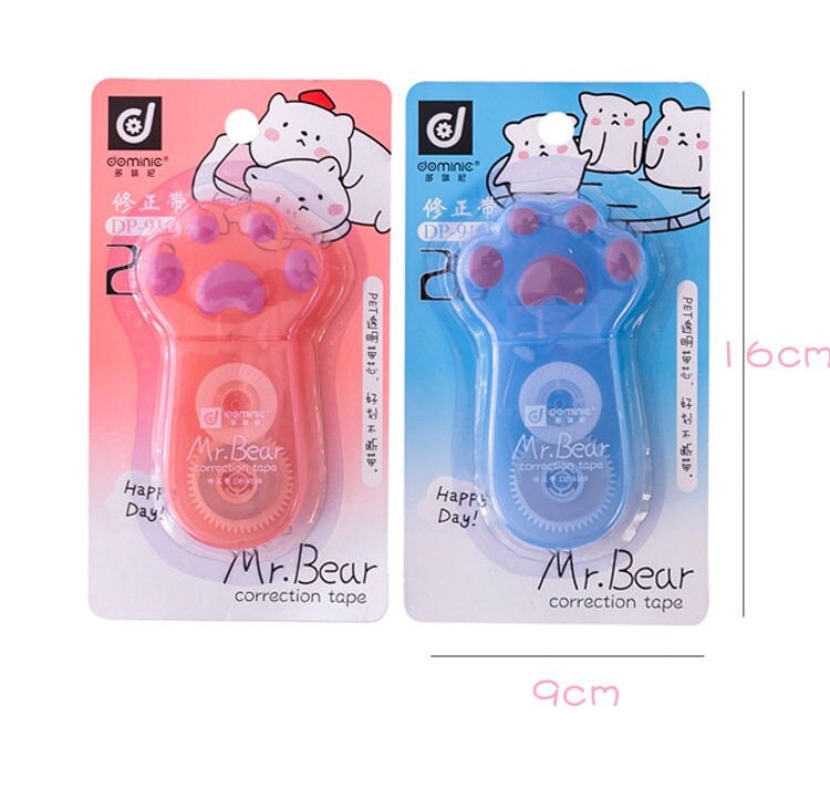 Kawii bear Paw Correction Tape,