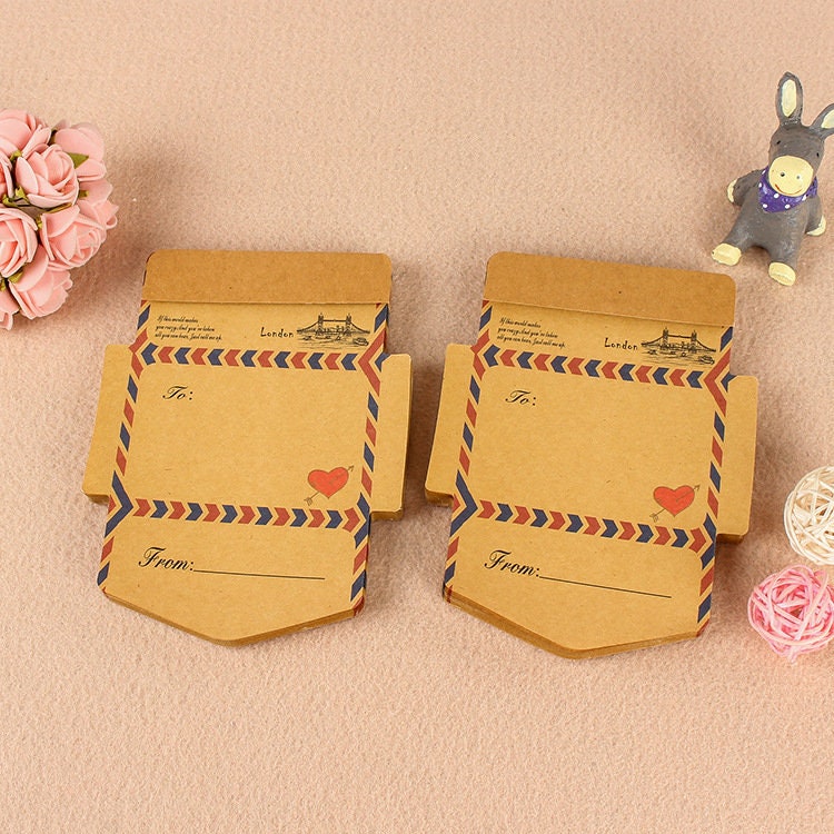 Vintage envelope sticky notes