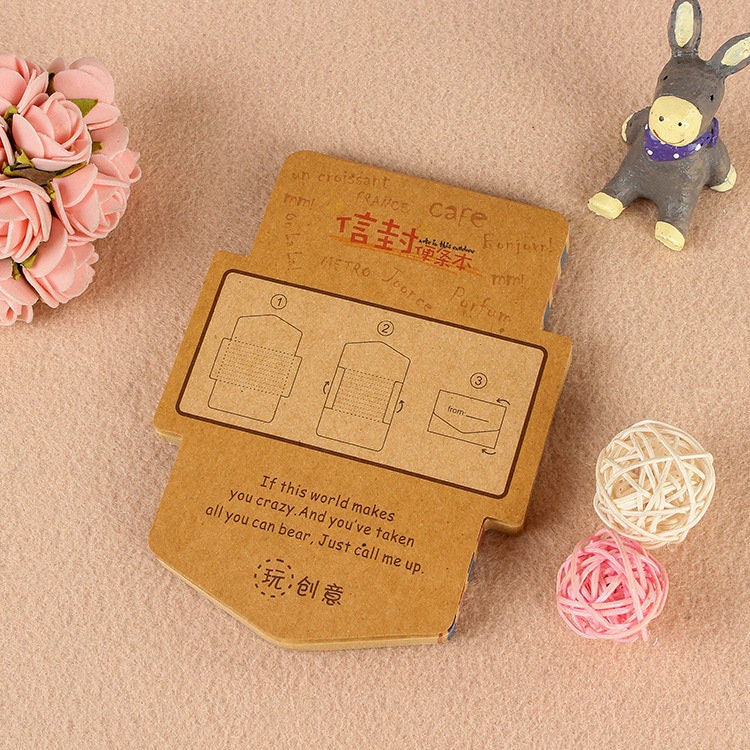 Vintage envelope sticky notes
