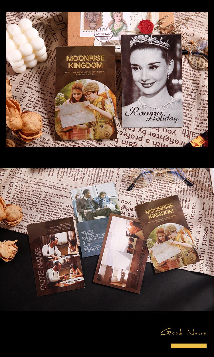 Classic Film Clip Postcard (4pcs)
