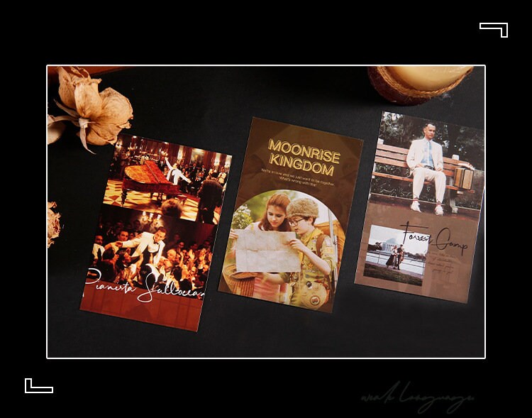 Classic Film Clip Postcard (4pcs)