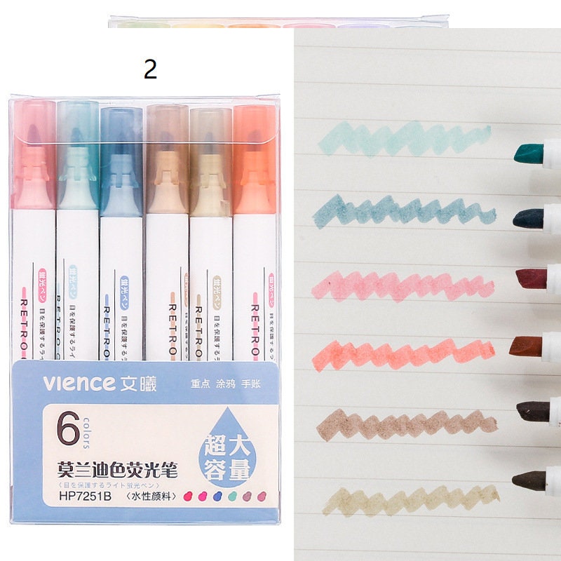 Colourful Highlighter Six pack