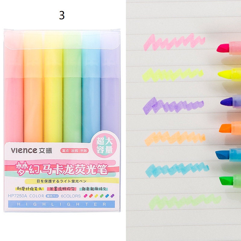 Colourful Highlighter Six pack