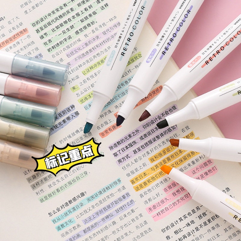 Colourful Highlighter Six pack