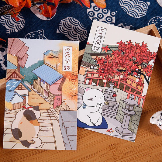 Lucky Dip Cute Cat Postcard - 4 Pack