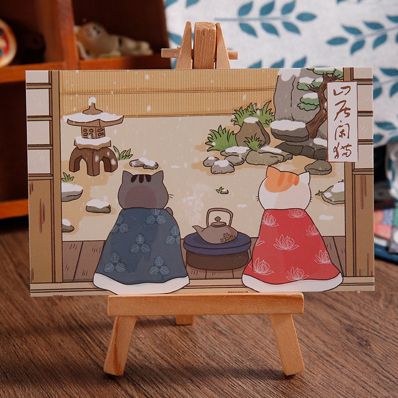 Lucky Dip Cute Cat Postcard - 4 Pack