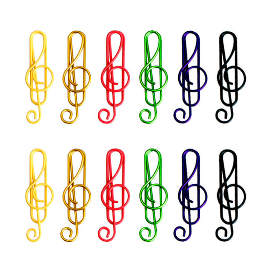 Music clef paper clip, cute paper clip, bookmark paper clip