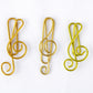 Music clef paper clip, cute paper clip, bookmark paper clip