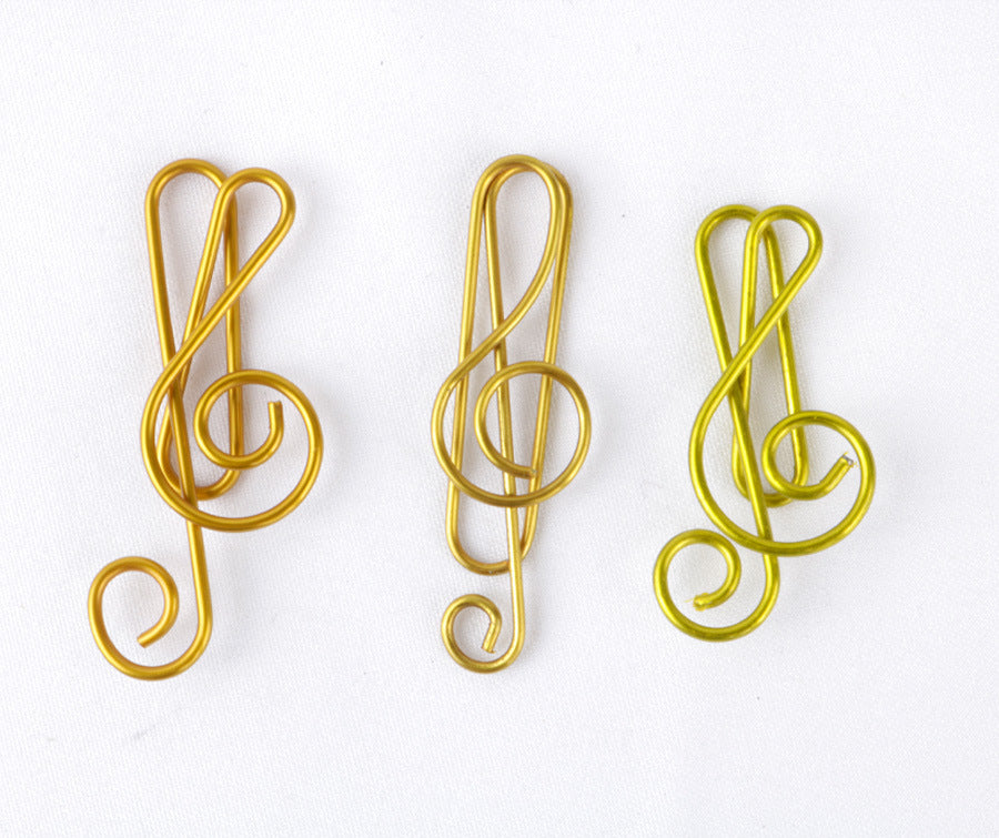 Music clef paper clip, cute paper clip, bookmark paper clip