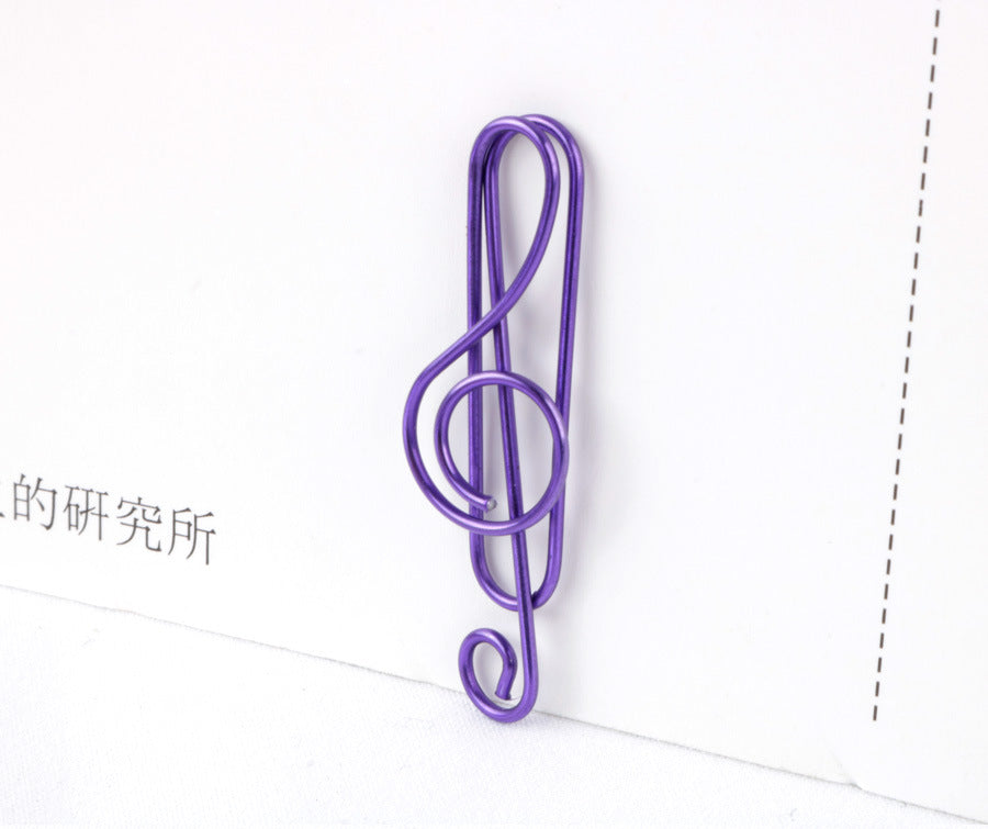 Music clef paper clip, cute paper clip, bookmark paper clip