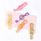 Music clef paper clip, cute paper clip, bookmark paper clip