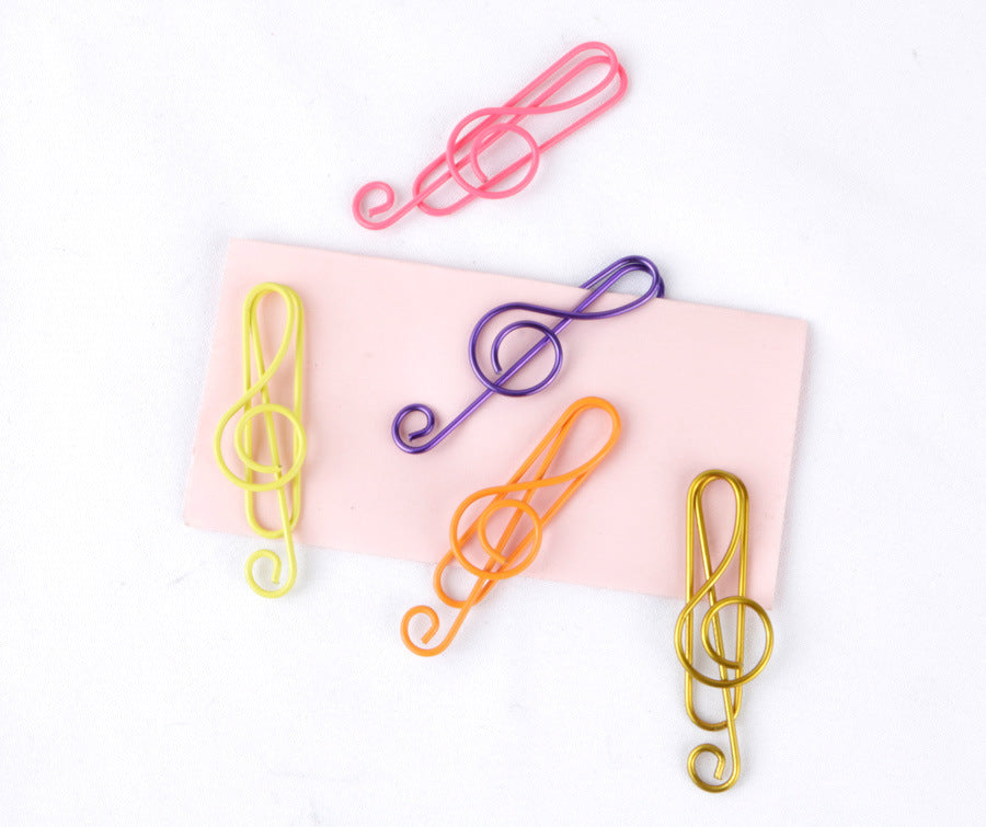 Music clef paper clip, cute paper clip, bookmark paper clip