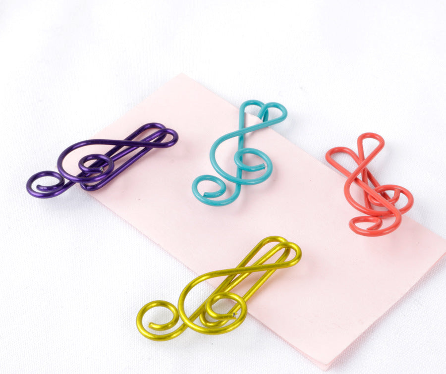 Music clef paper clip, cute paper clip, bookmark paper clip