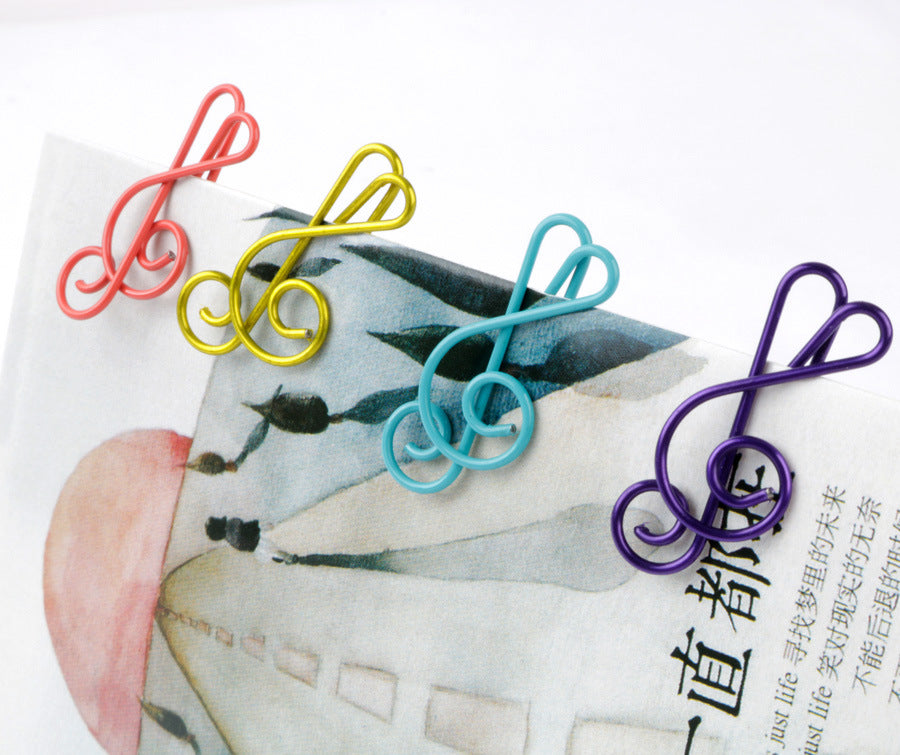 Music clef paper clip, cute paper clip, bookmark paper clip