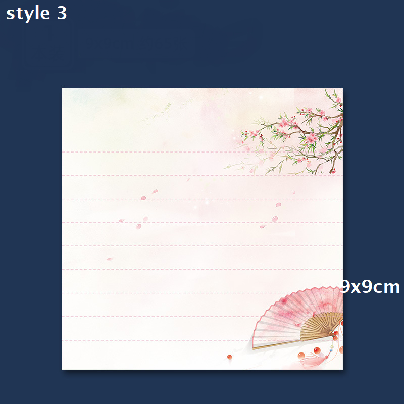 Japanese style floral memo pad for Journaling,Planner,bullet journal,Diary, studying