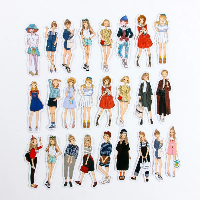 Kawaii Fashion Stickers Girls & Boys