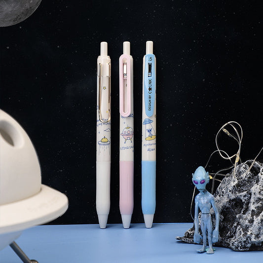 Kawaii UFO Gel pens, Black Ink