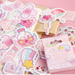 Kawaii pink sticker pack