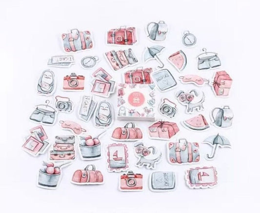 Pink & Grey Stickers Pack