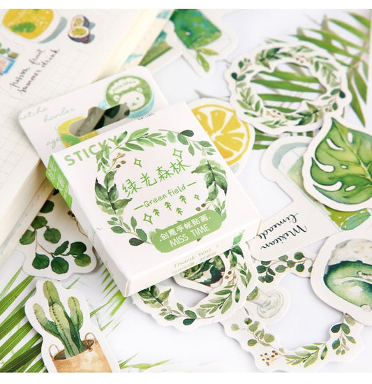 Green Aesthetic stickers pack