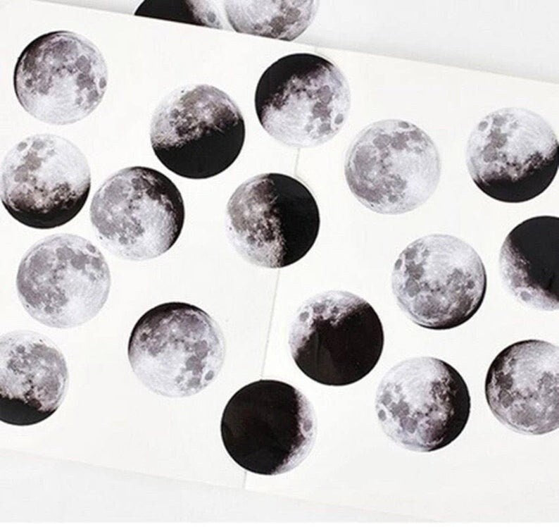 Moon stickers pack