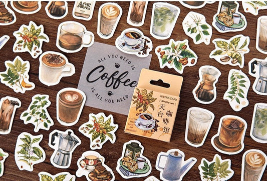 Coffee stickers pack