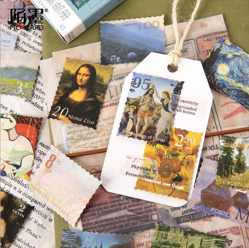 Art stamp sticker pack
