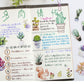 Succulent stickers pack - 50pcs