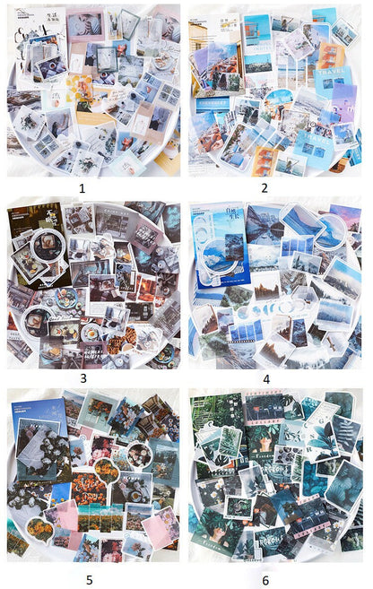 Scenery Collage stickers