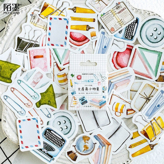 Stationary themed sticker pack