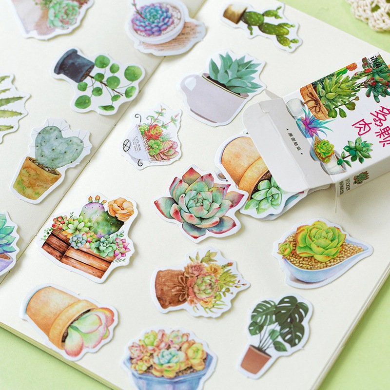 Floral Sticker Pack - 50 pcs