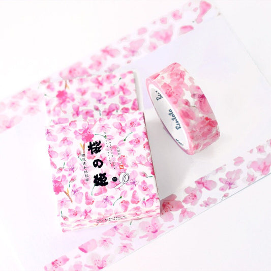 Pink floral Washi Tape
