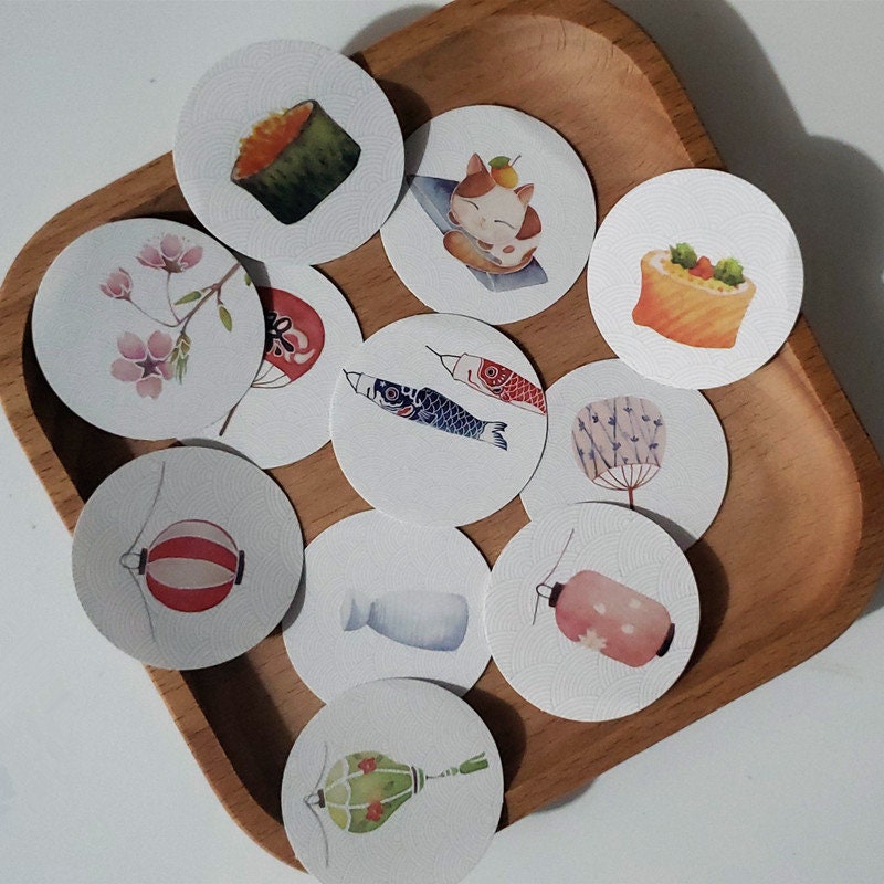 Japanese Watercolour Stickers