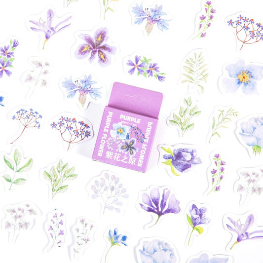 Purple Flower stickers
