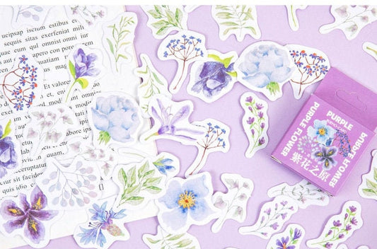 Purple Flower stickers